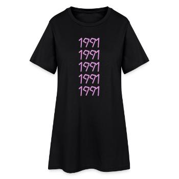 1991 - Robe T-shirt Femme - noir - Devant