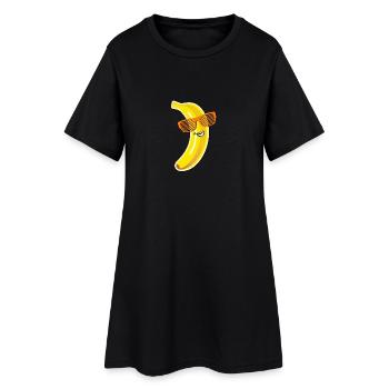 banane fraîche lunettes de soleil d'été Party Love Love - Robe T-shirt Femme - noir - Devant
