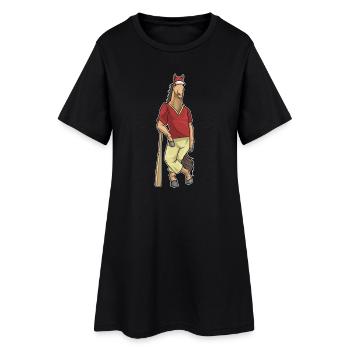 Cheval Baseball Batte de baseball - Robe T-shirt Femme - noir - Devant