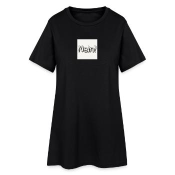 Ludique Pas de lettrage pour des designs créatifs - Robe T-shirt Femme - noir - Devant