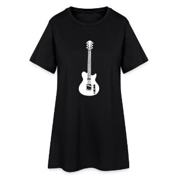 Guitare musique musicien guitariste rock concert - Robe T-shirt Femme - noir - Devant