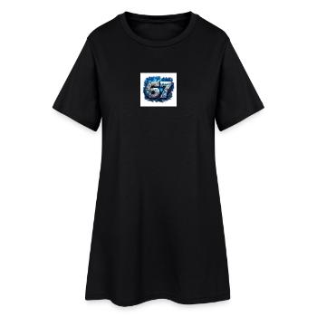 Neon Robo Number 67 - Women’s T-Shirt Dress - black - Front