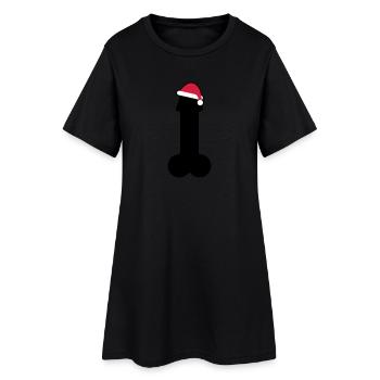 Merry dick christmas - Women’s T-Shirt Dress - black - Front