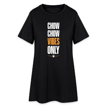 Chow Chow Vibes uniquement - Robe T-shirt Femme - noir - Devant