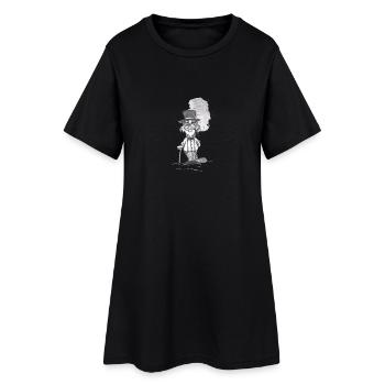 GentleBiber # Art nord-allemand - Robe T-shirt Femme - noir - Devant