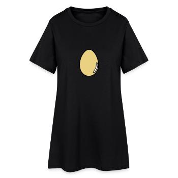 egg - Women’s T-Shirt Dress - black - Front