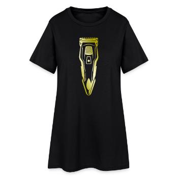 Tondeuse à cheveux Barber Gold - Robe T-shirt Femme - noir - Devant