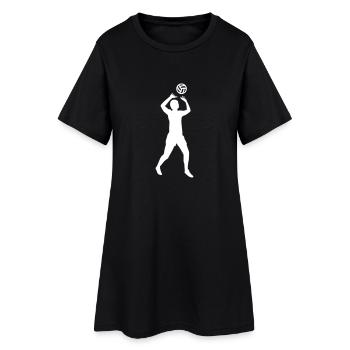 Volley-ball - Robe T-shirt Femme - noir - Devant