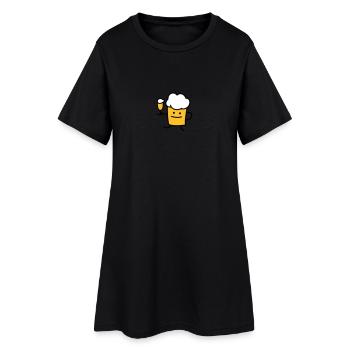 Beer with beer - Women’s T-Shirt Dress - black - Front