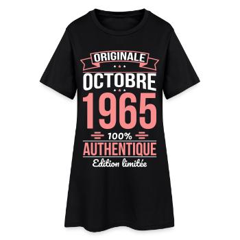 60th Birthday - Original - October 1965 - Women’s T-Shirt Dress - black - Front