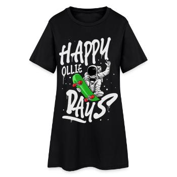 Skateboard Skate Skater - Robe T-shirt Femme - noir - Devant