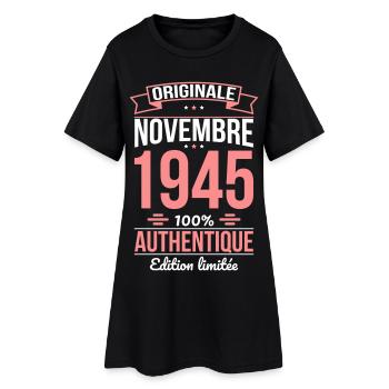 80th Anniversary - Original - November 1945 - Women’s T-Shirt Dress - black - Front