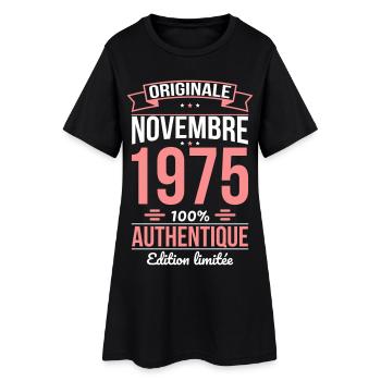 50th Anniversary - Original - November 1975 - Women’s T-Shirt Dress - black - Front