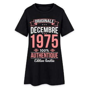 50-jähriges Jubiläum - Original - Dezember 1975 - Frauen T-Shirt-Kleid - Schwarz - Vorne