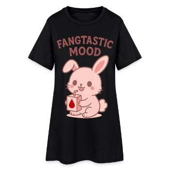 Fangtastic Mood Bunny - Robe T-shirt Femme - noir - Devant