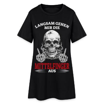 Je commence lentement à manquer de doigts d’honneur - Robe T-shirt Femme - noir - Devant