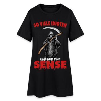 Tellement d’idiots et une seule faux - Robe T-shirt Femme - noir - Devant