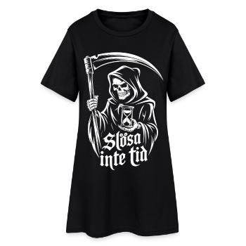 Horloge de l’Ange de la Mort – Ne Perdez Pas De Temps - Robe T-shirt Femme - noir - Devant