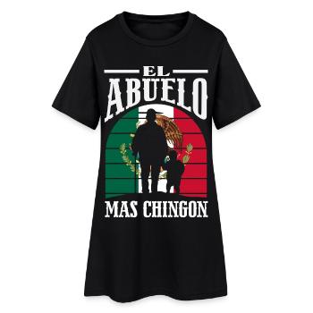 Mexiko Stolz & Heimat Mexikaner Mexico Flagge - Frauen T-Shirt-Kleid - Schwarz - Vorne