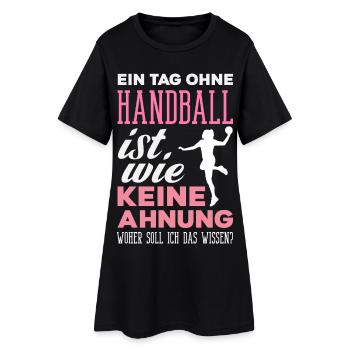 Handball Handballer Handball Trainer Fan Geschenk - Frauen T-Shirt-Kleid - Schwarz - Vorne