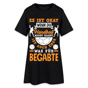Handball Handballer Handball Trainer Fan Geschenk - Frauen T-Shirt-Kleid - Schwarz - Vorne