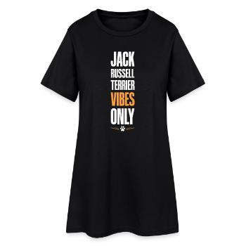 Jack Russell Terrier Vibes - Robe T-shirt Femme - noir - Devant