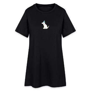 niedliche geschenke sohn, hund geburtstag - Frauen T-Shirt-Kleid - Schwarz - Vorne