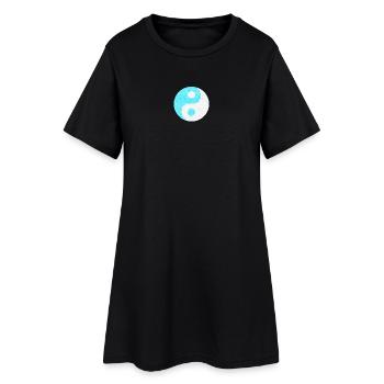 chinesische tradition, chinesisches Yin und Yang - Frauen T-Shirt-Kleid - Schwarz - Vorne