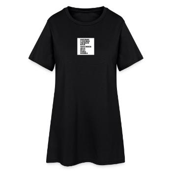 Contre les nazis - Robe T-shirt Femme - noir - Devant