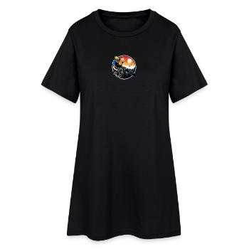 Sunset MTB Rider Circle - Robe T-shirt Femme - noir - Devant