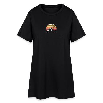 Alpine Sunset Compass - Women’s T-Shirt Dress - black - Front