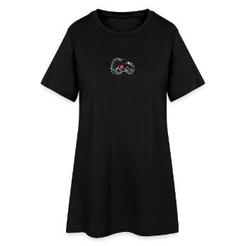 Crête alpine Sunburst - Robe T-shirt Femme - noir - Devant