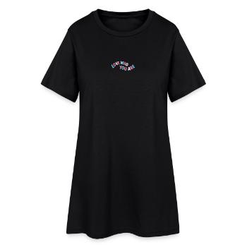 Transgenseur. Aimez qui vous êtes - Robe T-shirt Femme - noir - Devant