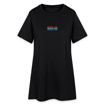 NIEDERLANDE Nederland Pays-Bas Pays-Bas - Robe T-shirt Femme - noir - Devant