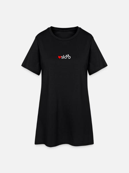 Oslo bicycle love sticker (white) - Women’s T-Shirt Dress - black
