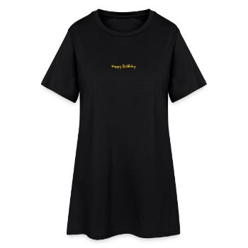 HAPPY BIRTHDAY. JOYEUX ANNIVERSAIRE. ANNIVERSAIRE. - Robe T-shirt Femme - noir - Devant