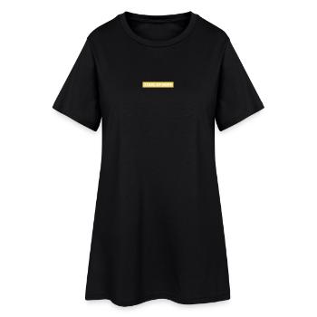 Sterne der Hoffnung Typo - Frauen T-Shirt-Kleid - Schwarz - Vorne