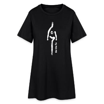 Be the 1x in white - Women’s T-Shirt Dress - black - Front