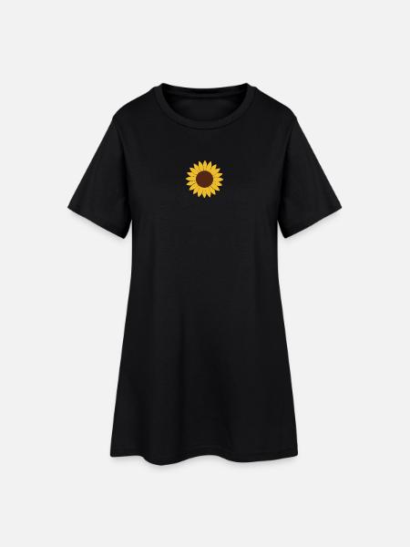Tournesol - Robe T-shirt Femme - noir