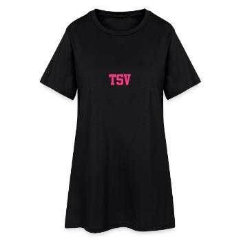 tsv - Robe T-shirt Femme - noir - Devant