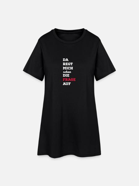 lustig - Frauen T-Shirt-Kleid - Schwarz