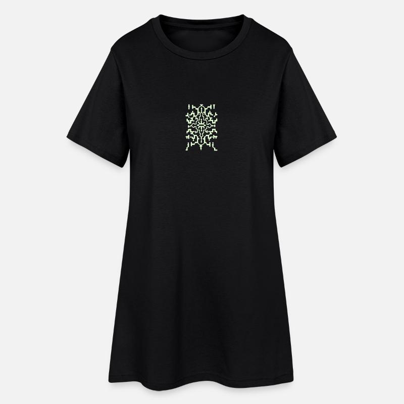 Ayahuasca 2 - Frauen T-Shirt-Kleid - Schwarz