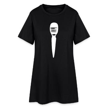 Chanteur de micro Chanteur Cadeau - Robe T-shirt Femme - noir - Devant