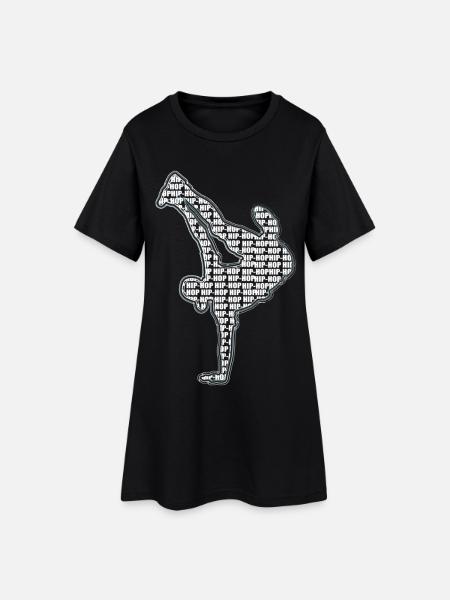Breakdance - Robe T-shirt Femme - noir