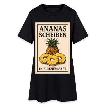 Costume d’ananas Carnaval de fruits en conserve Carnaval - Robe T-shirt Femme - noir - Devant