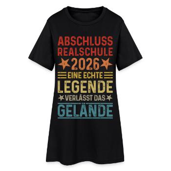 La légende de la Realschule 2026 quitte le site - Robe T-shirt Femme - noir - Devant