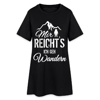 J’en ai assez : je vais faire de la randonnée - Robe T-shirt Femme - noir - Devant