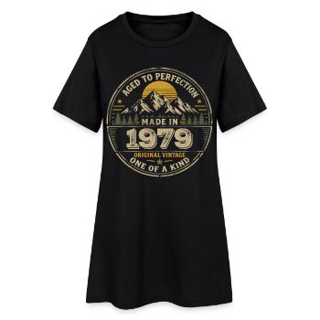 1979 Fête Anniversaire 1979 - Né en 1979 - Robe T-shirt Femme - noir - Devant