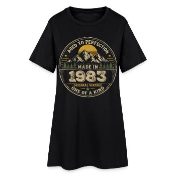 1983 Fête Anniversaire 1983 - Né en 1983 - Robe T-shirt Femme - noir - Devant