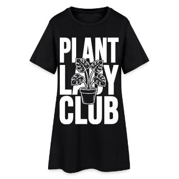 Club Plante Monstera - Robe T-shirt Femme - noir - Devant
